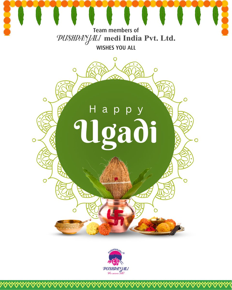 🙏 May this Ugadi bring new light into your life and bless you with strength and wisdom to overcome every challenge.

Warm Regards,
Pushpanjali Team,
Shop at: shop-pushpanjali.com
Contact Us at: wa.me/+919163360368
Email ID: info@pushpanjaligroup.com