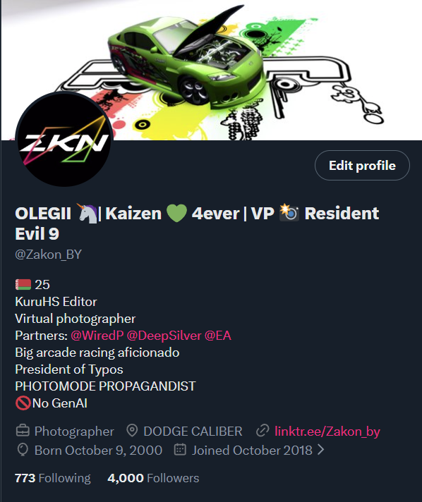 OLEGII 🦄| Kaizen 💚 4ever | VP 📸 Resident Evil 9 tweet media
