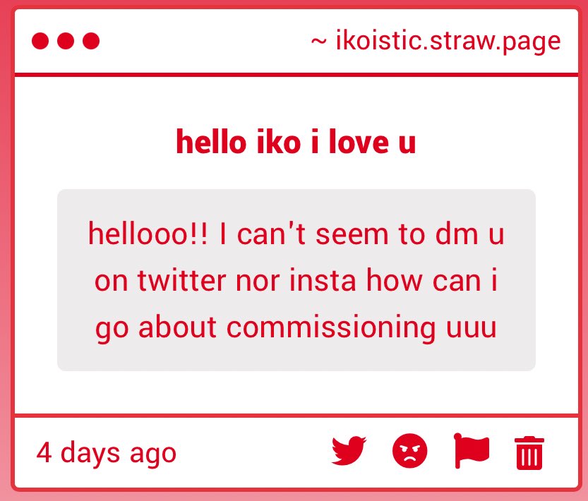 けiko : COMMS OPEN tweet media