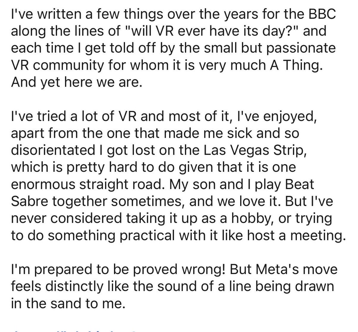 zsk's tweet photo. A few thoughts about Horizon World, and the state of VR… and a photo from a memorable CES trip where I tried so many VR demos I ended up with conjunctivitis 😬 https://t.co/bn3QzkSVx2