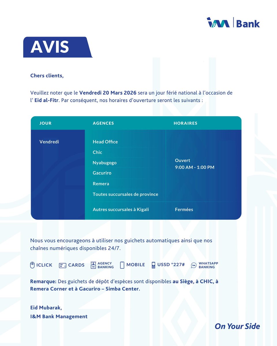 I&M Bank (Rwanda) Plc. tweet media