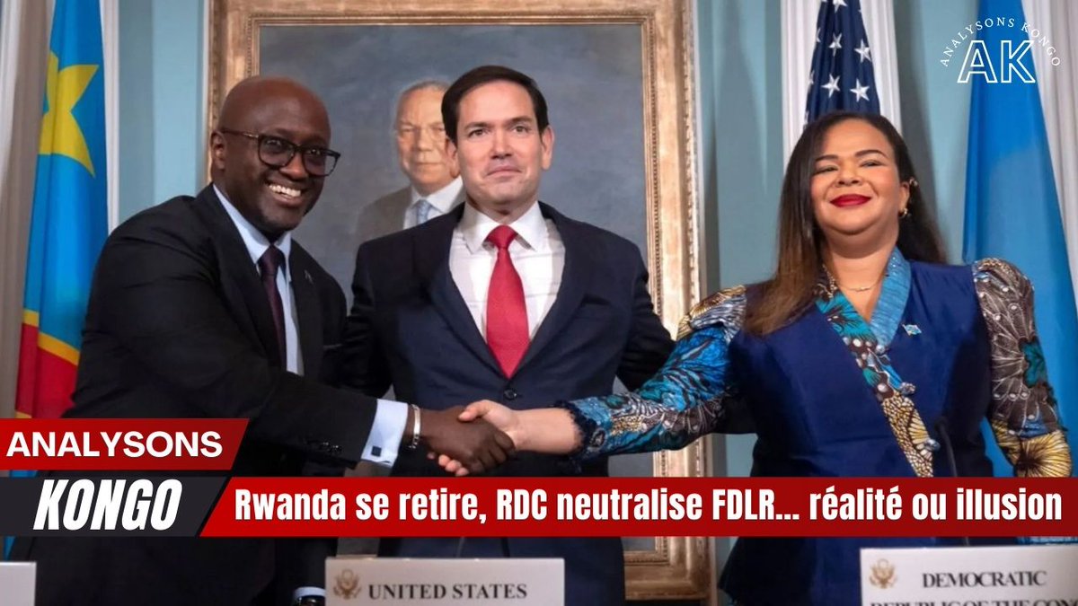 AnalysonK's tweet photo. 🚨 RDC &amp; Rwanda veulent accélérer l’accord de Washington 🇨🇩🇷🇼
➡️ Désescalade annoncée
➡️ Retrait des forces &amp; lutte FDLR
❗ Mais M23 avance toujours
🔥 Accord réel ou illusion diplomatique ?
#RDC #Rwanda #M23 #Breaking @BBCWorld @CNN @Reuters @UrugwiroVillage https://t.co/UGCKDUzh9O