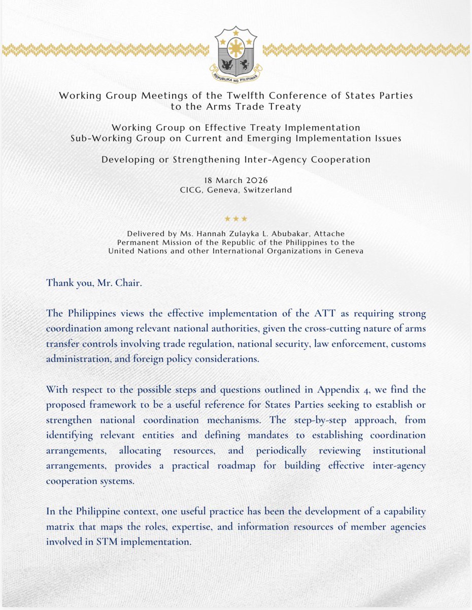 Philippine Mission UN Geneva tweet media