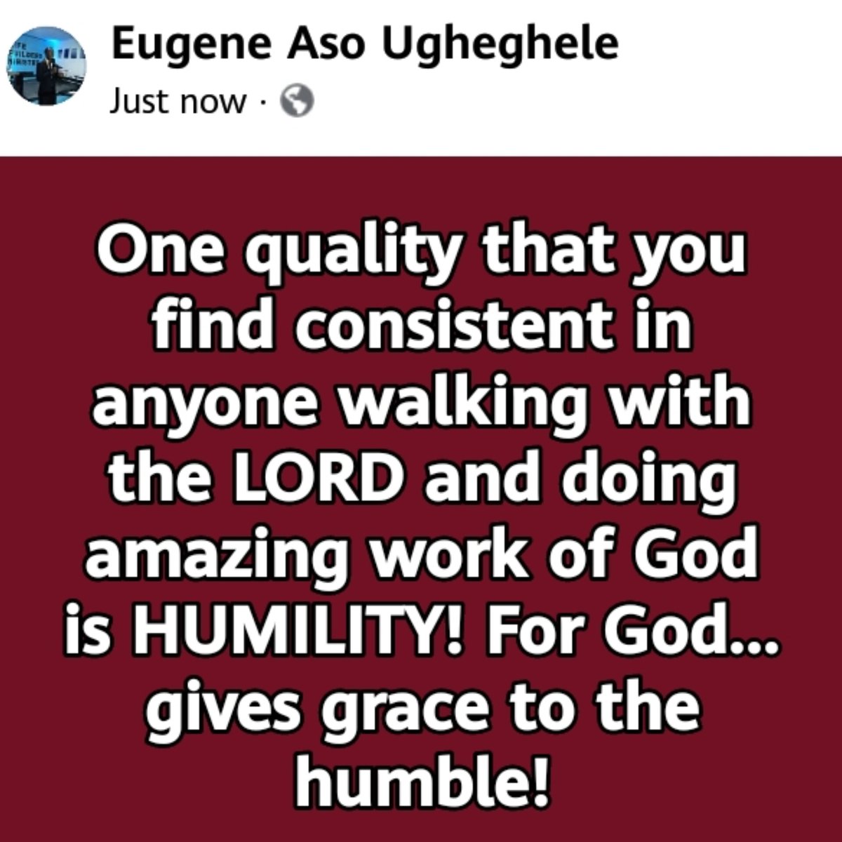 Eugene Aso Ugheghele PDGG, AAGA, CBHH tweet media