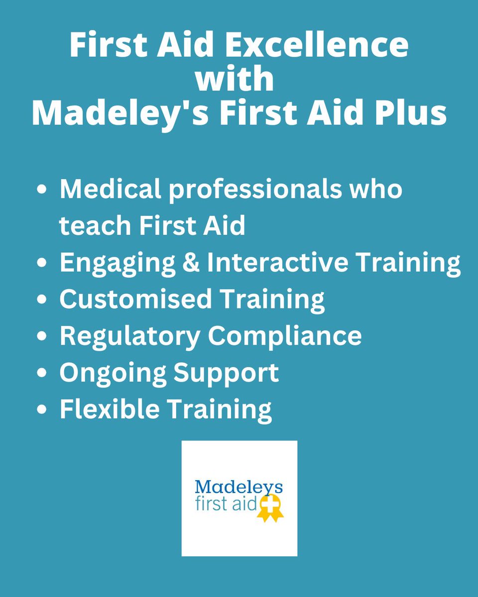 Madeleys First Aid Plus tweet media