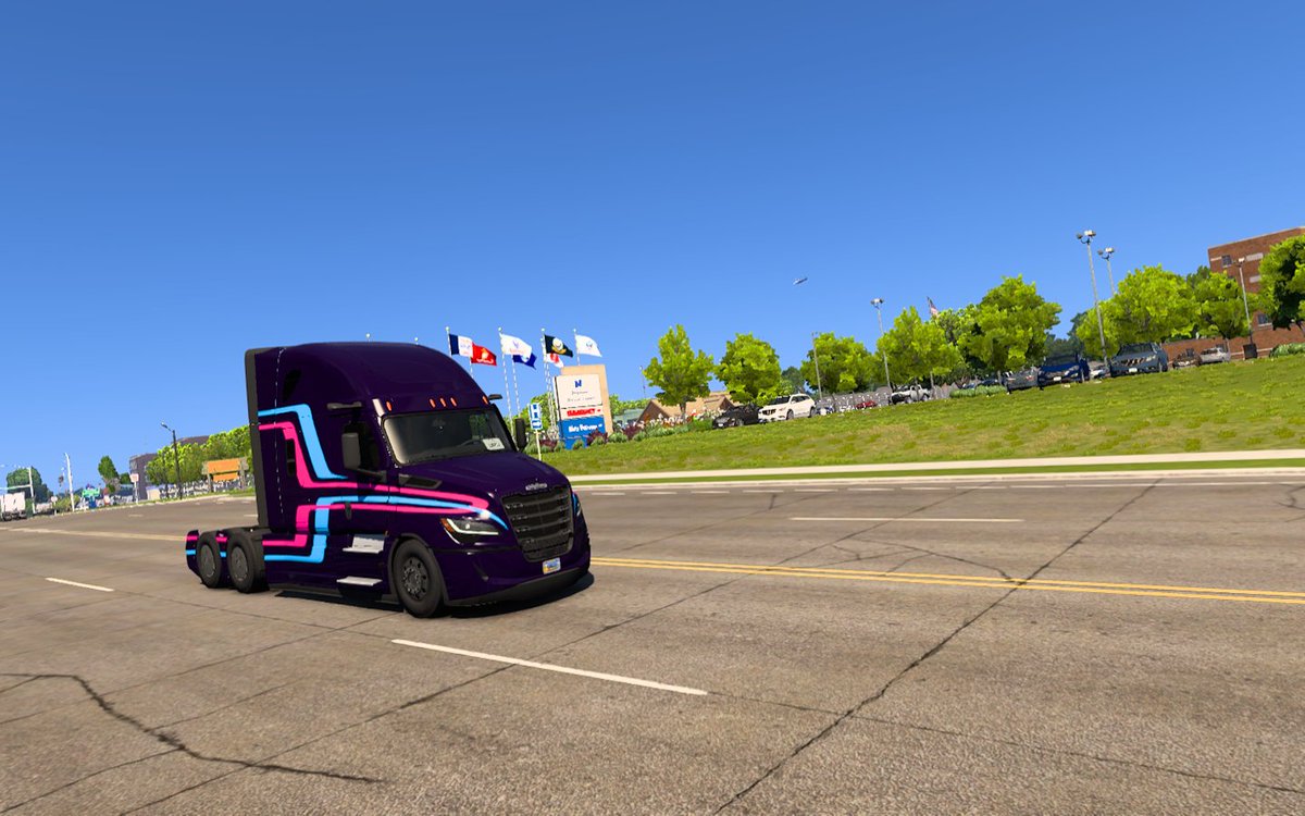 Yurato23's tweet photo. Collected the last few Photo-Trophies 🏆 and Finished my Exploration of Iowa 🇺🇸 @SCSsoftware
#ATS #AmericanTruckSimulator #BestCommunityEver #VirtualTrucker #Cascadia #FreightlinerTrucks #Photomode #VirtualPhotography https://t.co/KsThiMHczk