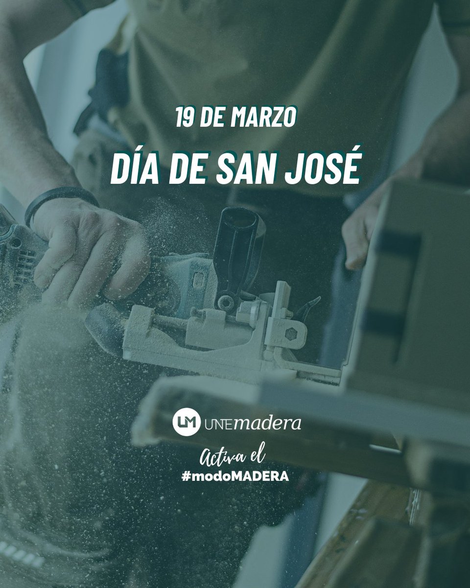 unemadera's tweet photo. 🔨🌲 Hoy celebramos el Día de los Carpinteros y Carpinteras

Un oficio que une tradición, innovación y sostenibilidad, clave en el futuro del sector de la madera

¡Feliz día de #SanJosé! 👏

#UNEmadera #SectorMadera #modoMADERA https://t.co/qEofBZAWTn