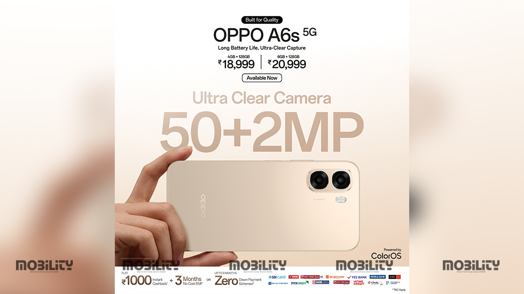 mobilitymag's tweet photo. The #OPPOA6s5G has officially arrived!
𝐊𝐧𝐨𝐰 𝐌𝐨𝐫𝐞 👇
https://t.co/hvsKAz32F4
@OPPOIndia #OPPOIndia #A6s5G #NewLaunch #TechInnovation #SmartphoneLife @mobilitymag @SwapanR56454932 #MobilityMagazine #mobilityindia #mobility #mobilityonline https://t.co/hq3NeBCldD
