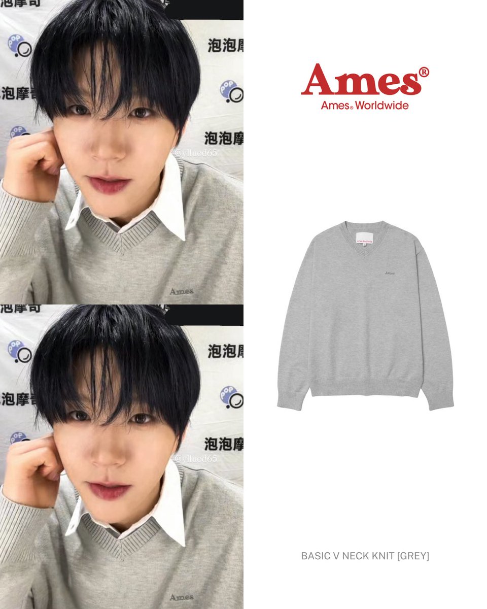 emmabesidepr's tweet photo. 엔시티위시 재희의 영상통화 팬 사인회 속 니트 정보!

✔️Celeb: NCT WISH 엔시티위시 재희
✔️Brand: Ames Worldwide
✔️Item: BASIC V NECK KNIT [GREY]
✔️Media: 영상통화 팬 사인회

#nctwish #jaehee #amesworldwide #엔시티위시 #재희 #엔시티위시패션 #재희패션 #아메스월드와이드 https://t.co/crAeqlYIGn