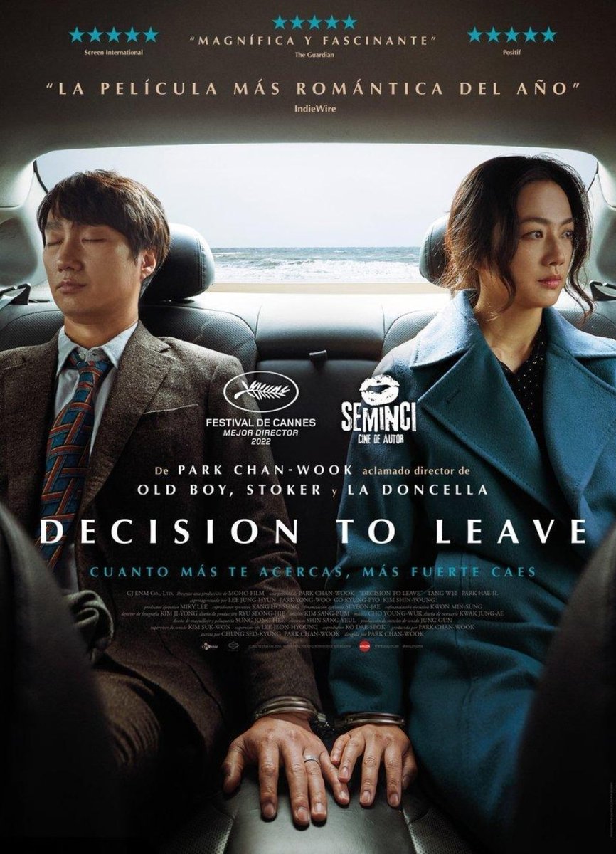 La película de anoche, que preciosidad, que fotografía, que música, que todo, la recomiendo mis 10 a Park Chan-wook