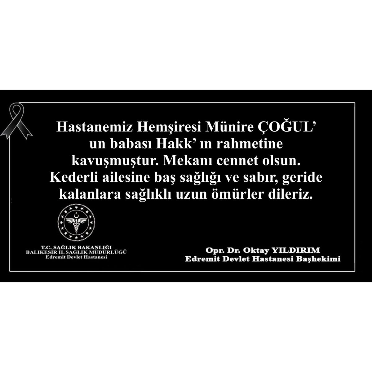Edremit Devlet Hastanesi tweet media