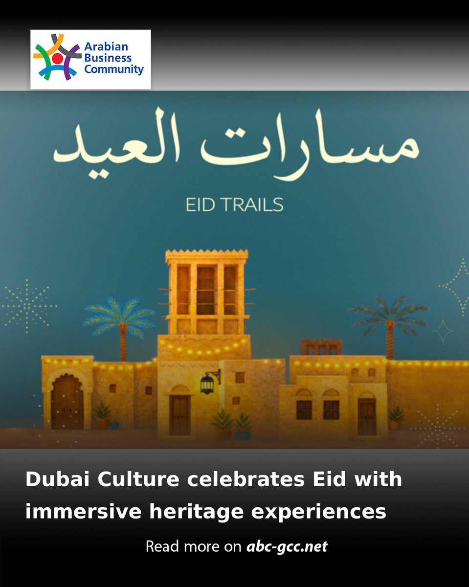 ABCinGCC's tweet image. Dubai Culture and Arts Authority (Dubai Culture) is marking Eid Al-Fitr with a programme of activities across Etihad Museum and Al Shindagha Museum, celebrating the holiday and its cherished traditions.

Read more on abc-gcc.net/News/1/394009

#ABCNews #Activities #Dubai
