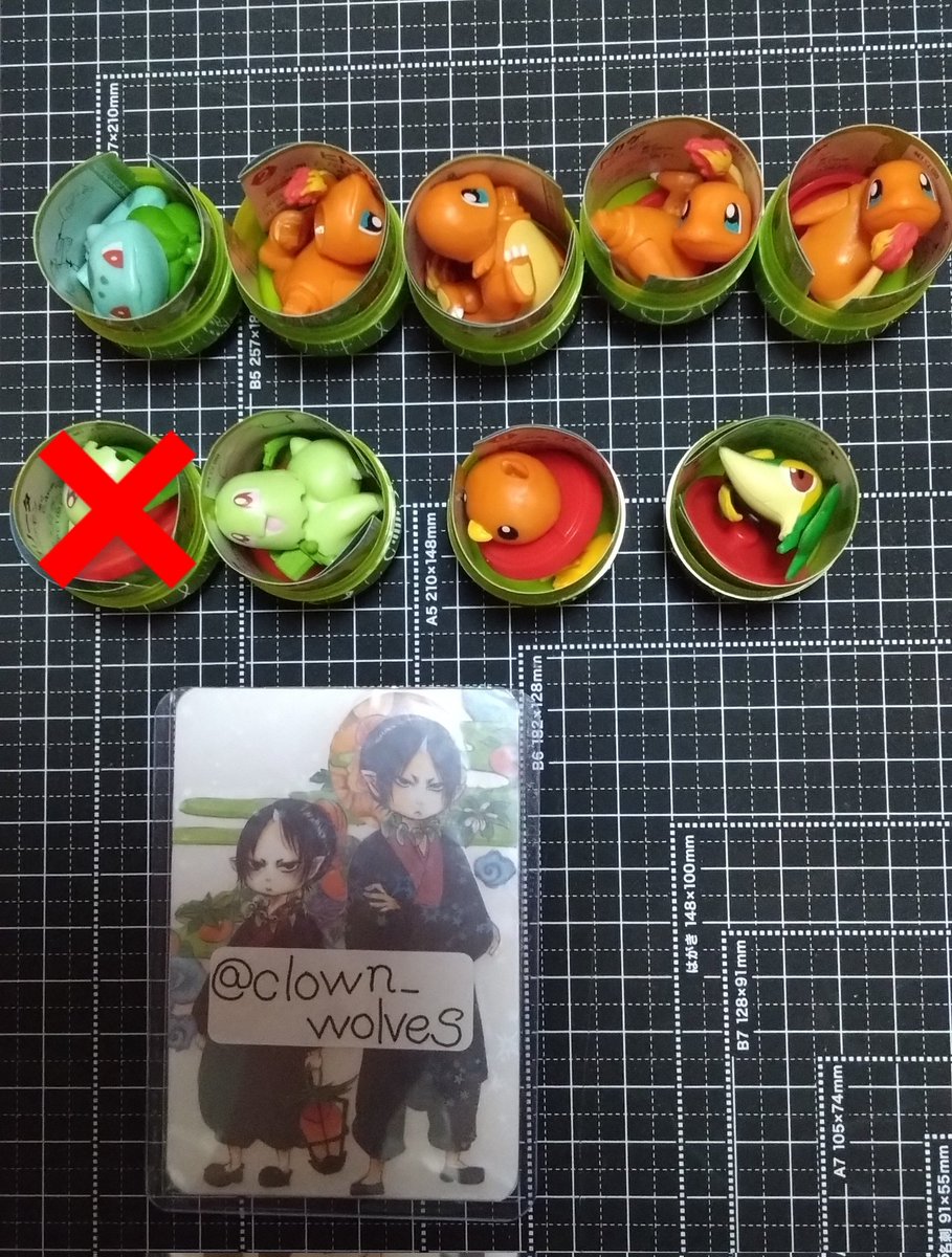 clown_wolves's tweet photo. @kokan_os はじめまして、こんばんは！
検索から失礼します。
フシギダネとヒトカゲ⇔ゼニガメ２個を郵送交換可能でしょうか？
写真は当方が募集で使っているものになります。
ご検討いただけますと幸いです。 https://t.co/JOjpO2FaHC