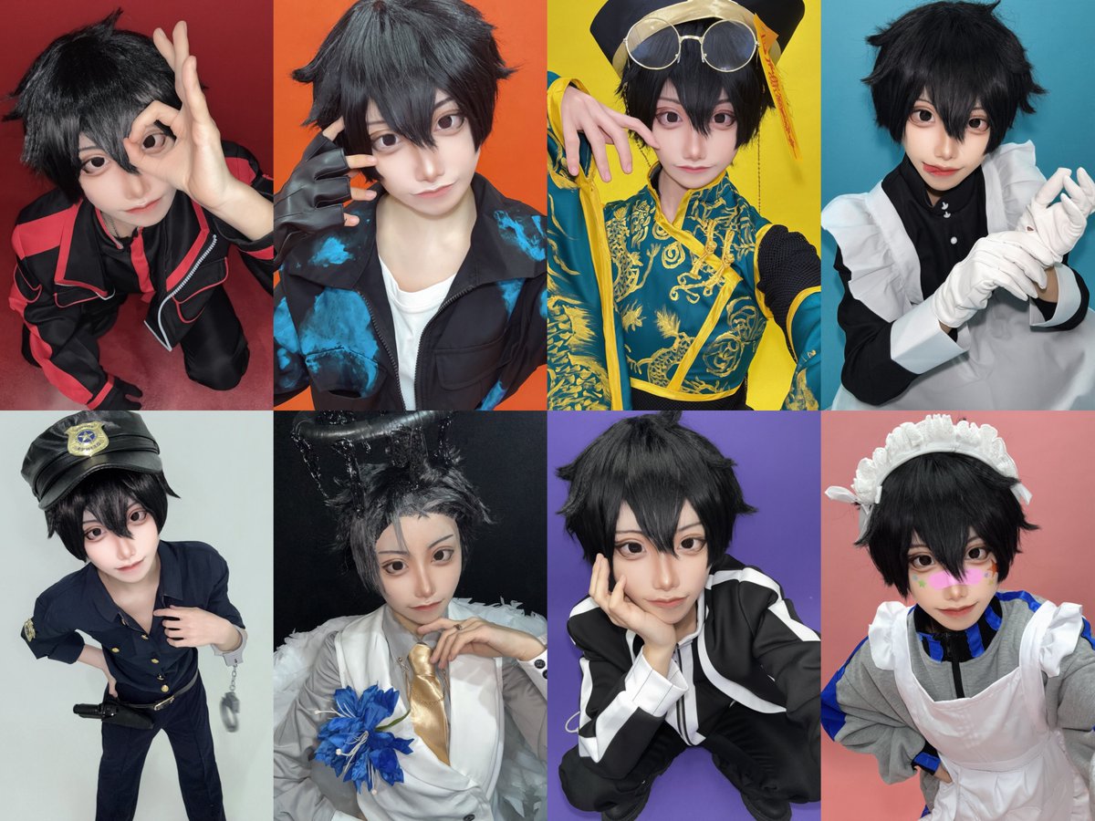 dakapyondayo's tweet photo. cosplay コスプレ　桃源暗鬼 / 淀川真澄 🔎

写真集に使う8着分のデータ揃いましたよ〜っと‼️ https://t.co/z8Ol3oN6Py