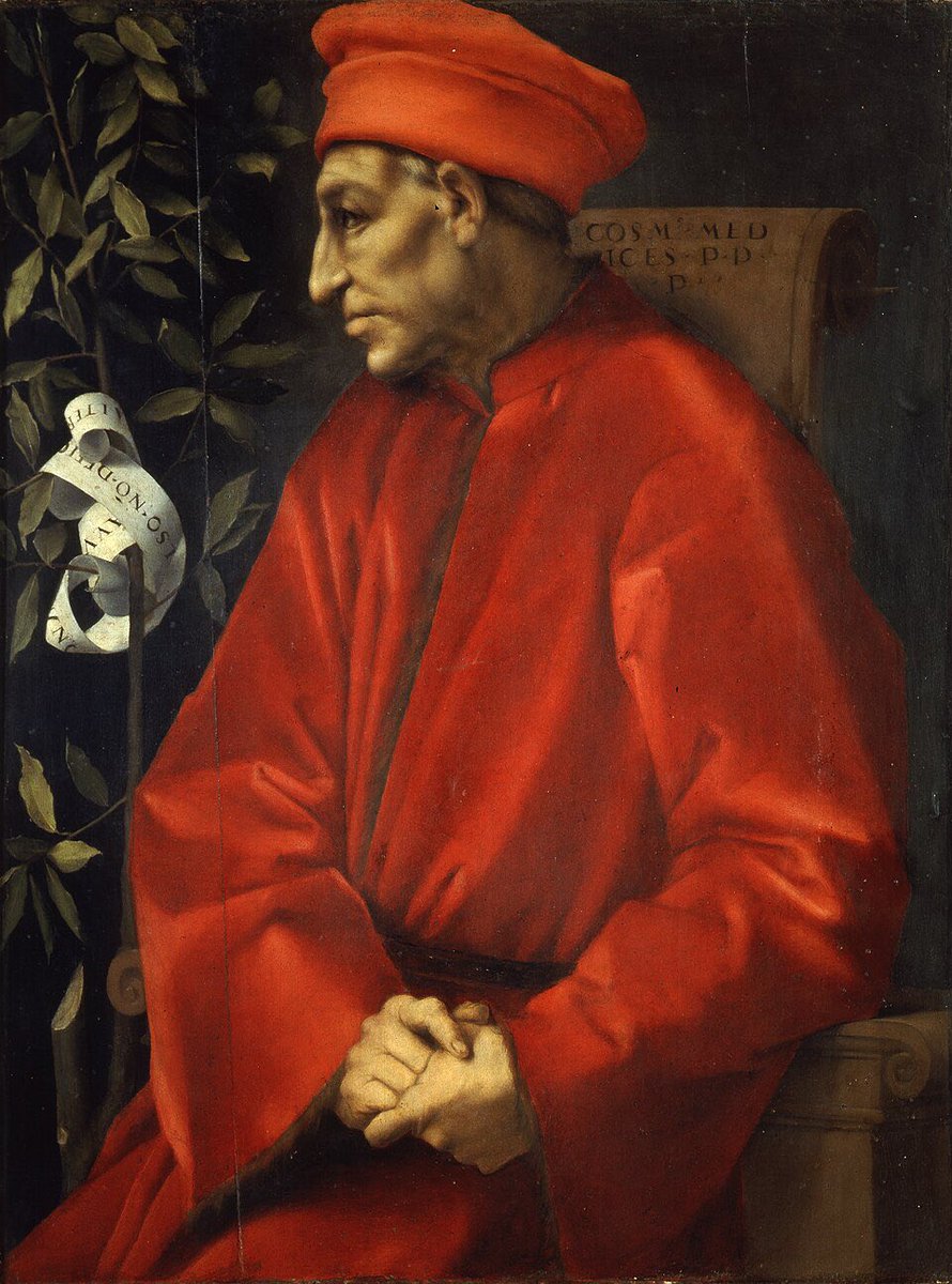 amparosolerd's tweet image. #Cosimo, el #padre de #Florencia. Cosimo de #Medici, Pontormo lo muestra de perfil, como en las antiguas medallas conmemorativas. En 1465 la Signoria de #Firenze le otorgó el título póstumo de #PaterPatriae, Padre de la Patria. #fathersday #DiadelPadre 
#festadelpapà