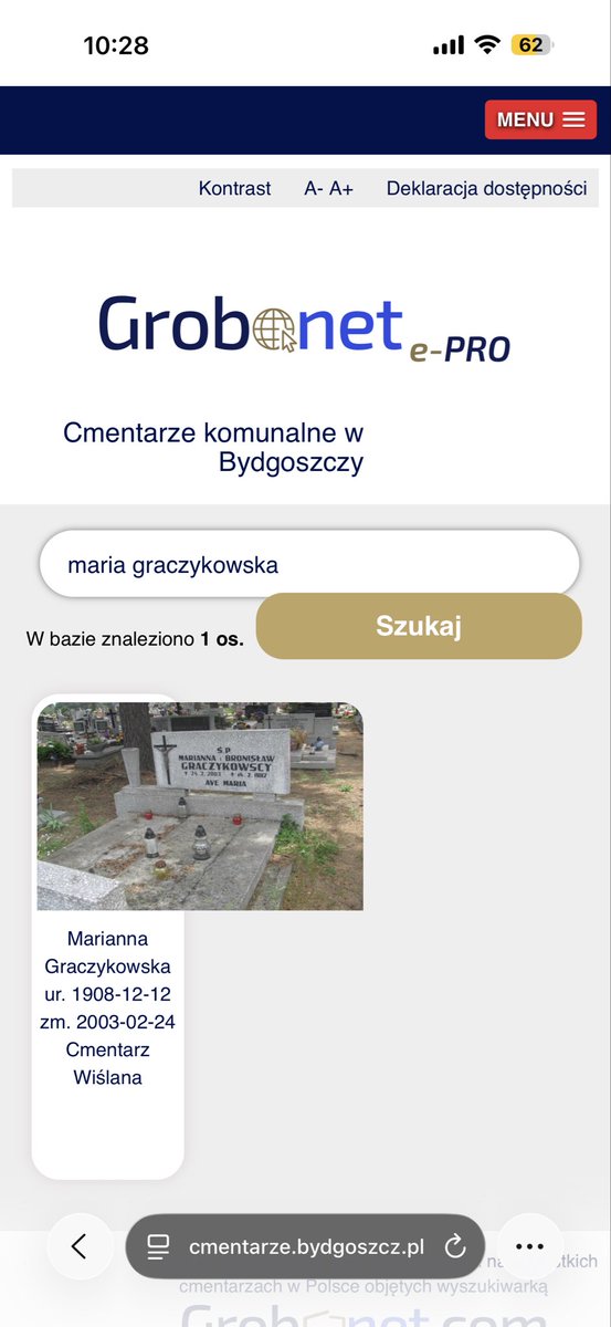 victuuy's tweet photo. Na stornie z miejscami na cmentarzach w Bydgoszczy zniknął grób Marii Graczykowskiej (Masza Graczykowska) co internetowi detektywi uznawali za „poszlakę” w sprawie niepotwierdzonej informacji na temat śmierci influencerki. 

#masza #maszagraczykowska https://t.co/W7gmC3DnRl