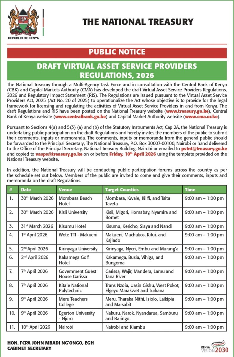 The National Treasury tweet media