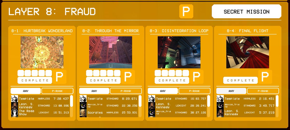 You guys wouldn't believe me if I say I first try every single one (except maybe 8-4???? I think)

#ultrakill