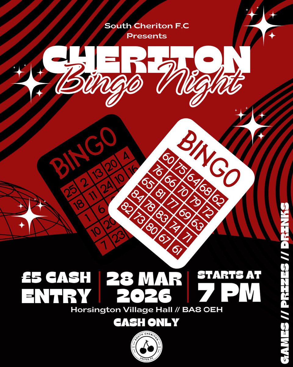 🍒 FUNDRAISER 🍒

A reminder that our next bingo night is fast approaching. 

Food, drink and prizes!

We look forward to seeing you all there! 

🍒