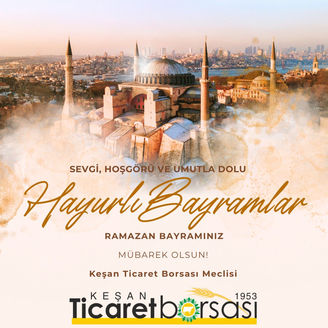 Ramazan Bayramınızı en içten dileklerimizle kutlar, Tüm İslam alemine sağlık, mutluluk ve huzur dolu nice Bayramlar dileriz.

Keşan Ticaret Borsası Meclisi