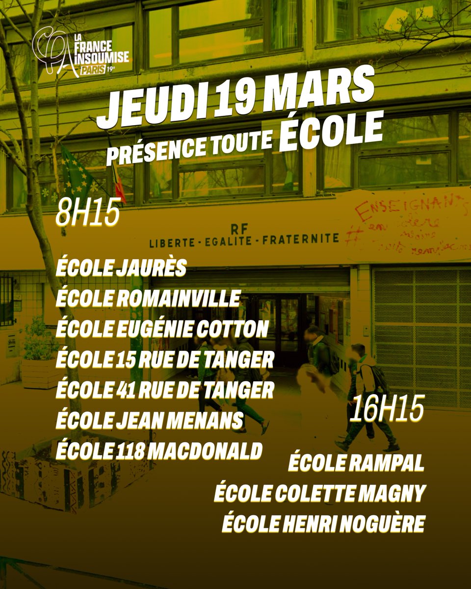 France insoumise Paris 19e tweet media