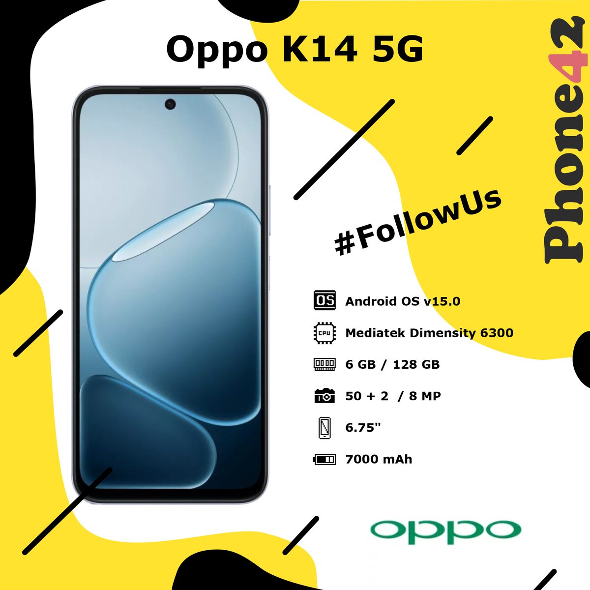 Phone42com's tweet photo. 📱 Oppo K14 5G Features, Specs and Performance

✅ Pros: microSD slot, multicamera setup
⛔️ Cons: no NFC feature

Want more info? Head to our website! 🌐
https://t.co/OR6zfmvdT2

#Phone42 #Oppo #OppoK145G #SmartphoneReview #OppoPhotography #PhoneReviews #MobileBenchmarks https://t.co/xtuuIdYnns