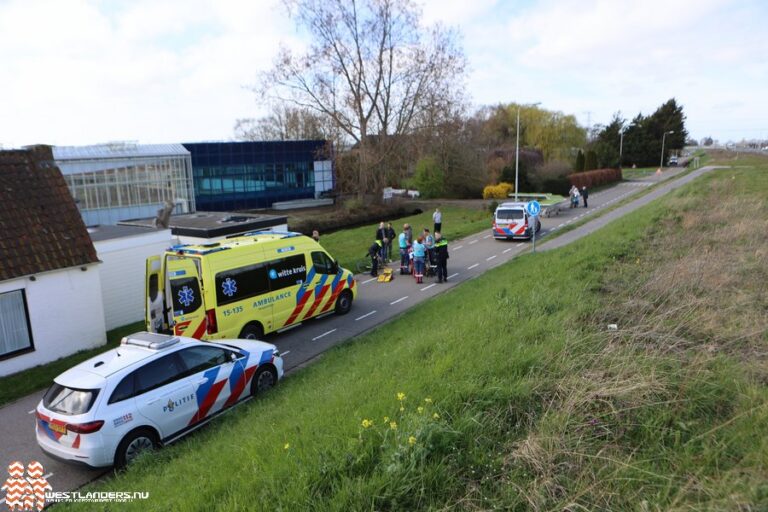 Wielrenner gewond bij ongeluk Maasdijk