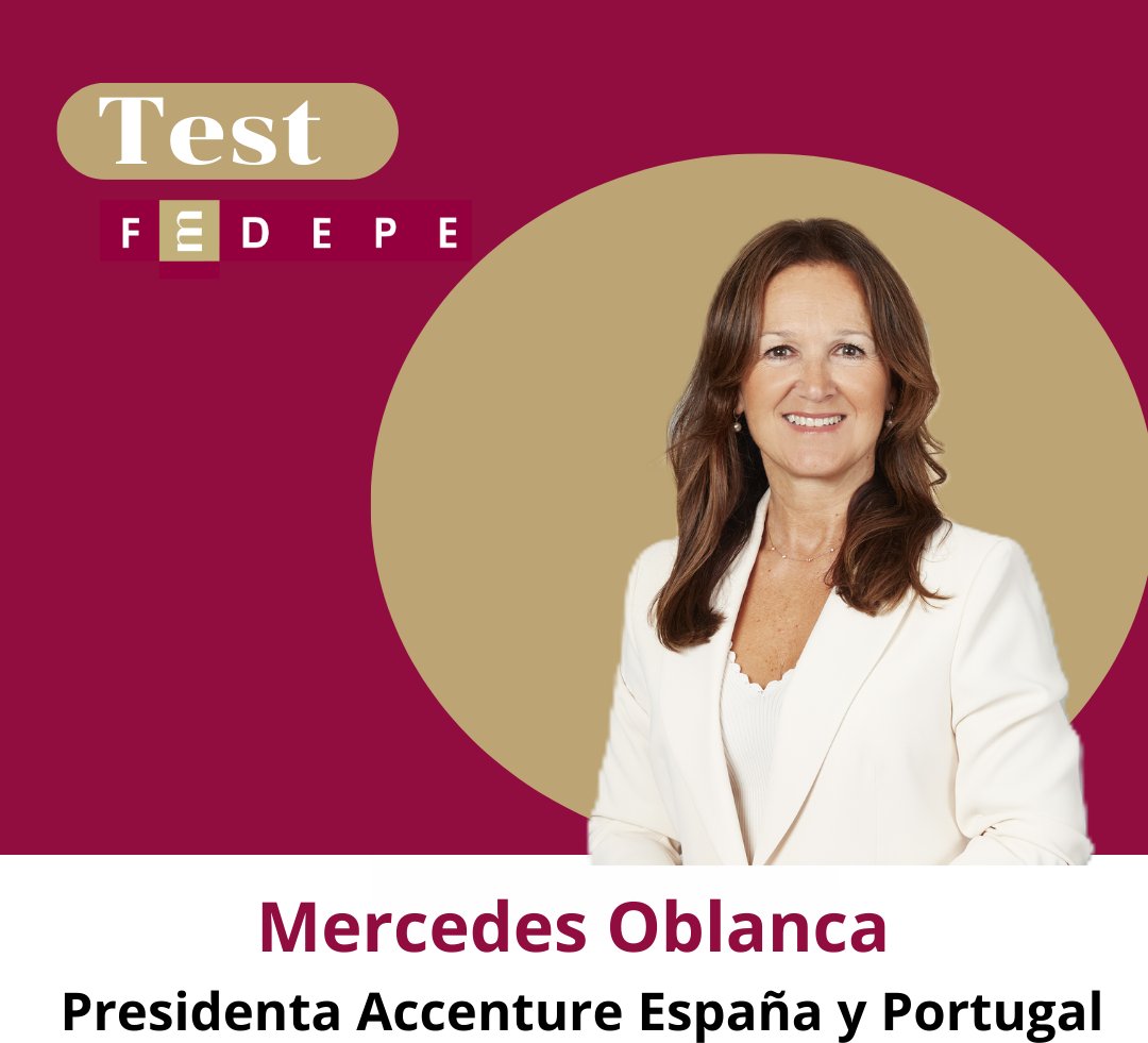 MujeresFedepe's tweet photo. #TestFEDEPE a Mercedes Oblanca, presidenta de @Accenture en España y Portugal:
🎙️ “Con valores, formación constante y referentes podemos evitar que las brechas se repitan»
https://t.co/DarrfbW9iJ https://t.co/ojoJM0AAbR