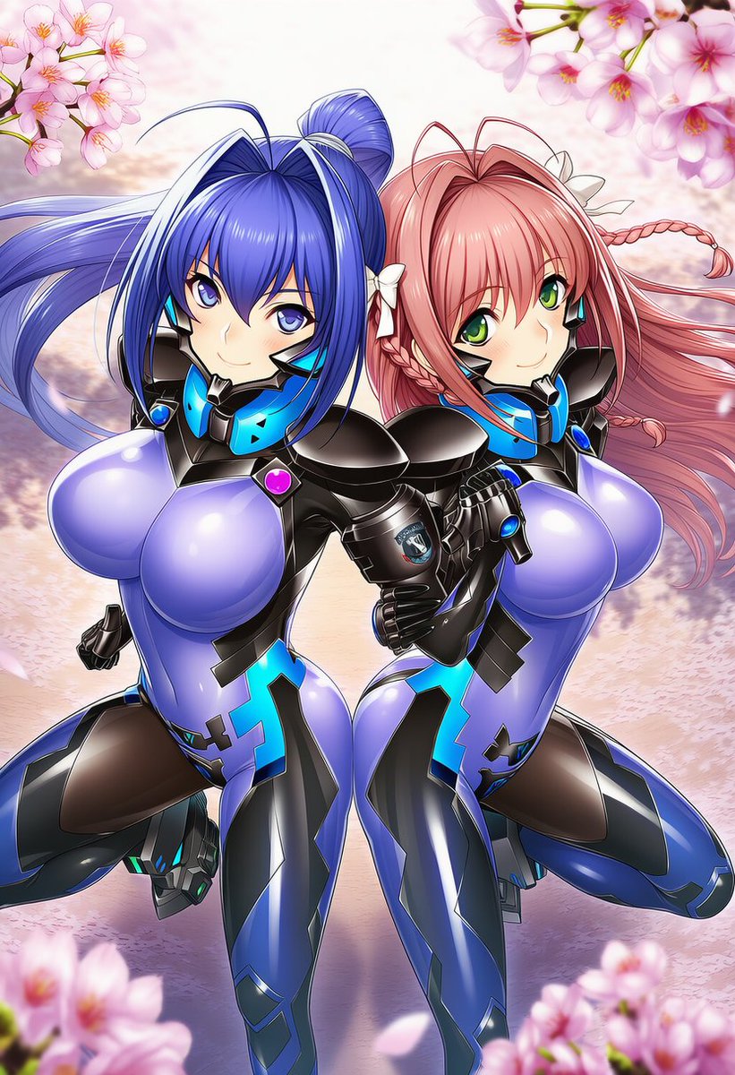 マブラヴ ＃AIイラスト マブラヴと君のぞより、速瀬水月と涼宮遥を生成