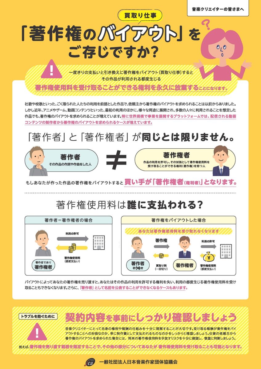 FCA(一般社団法人 日本音楽作家団体協議会) tweet media