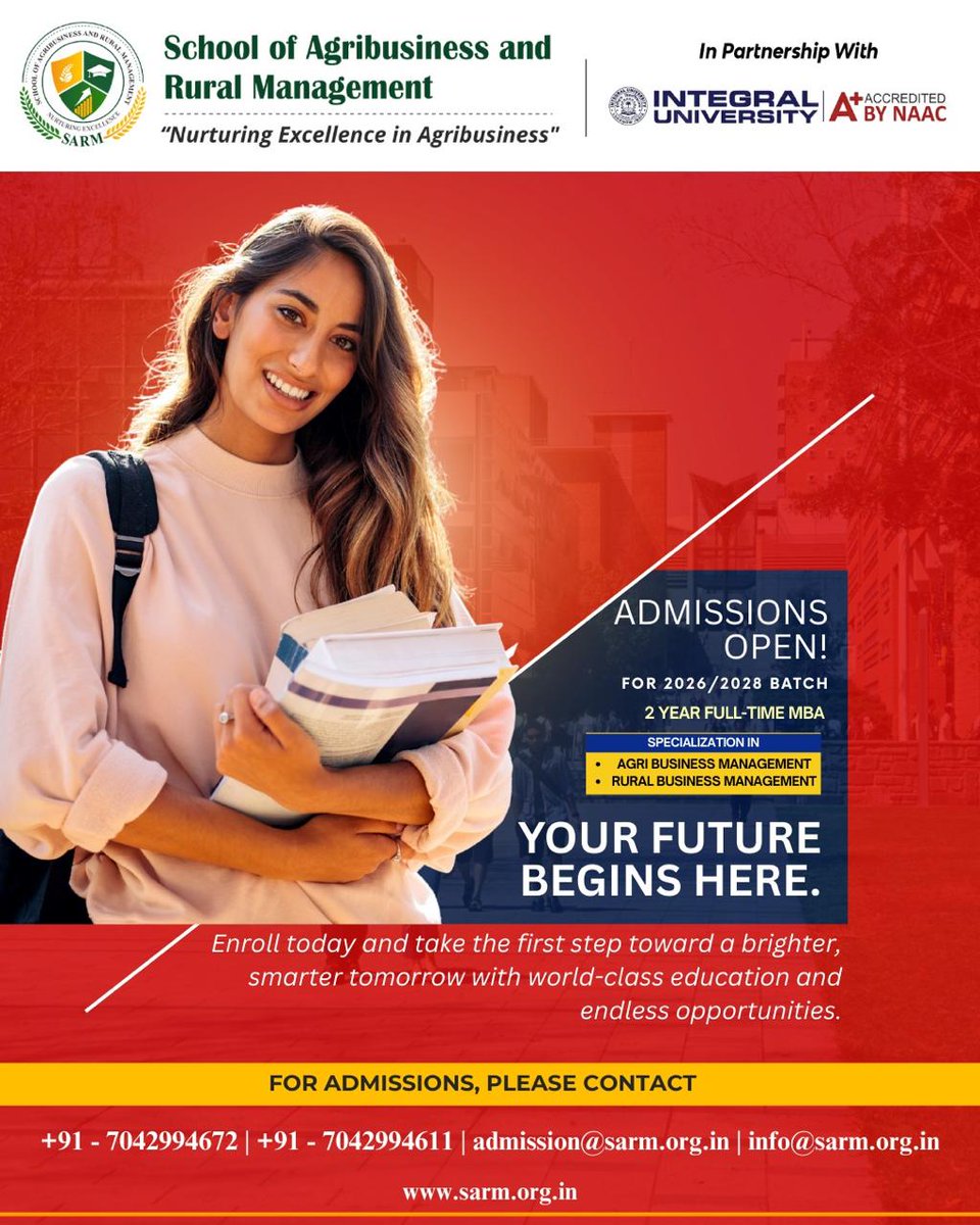 School of Agribusiness and Rural Management tweet media