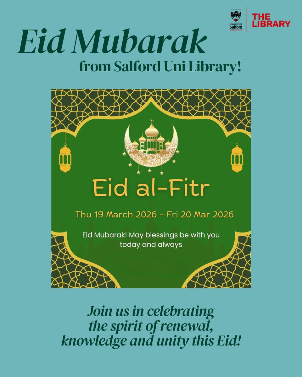 Salford Uni Library tweet media