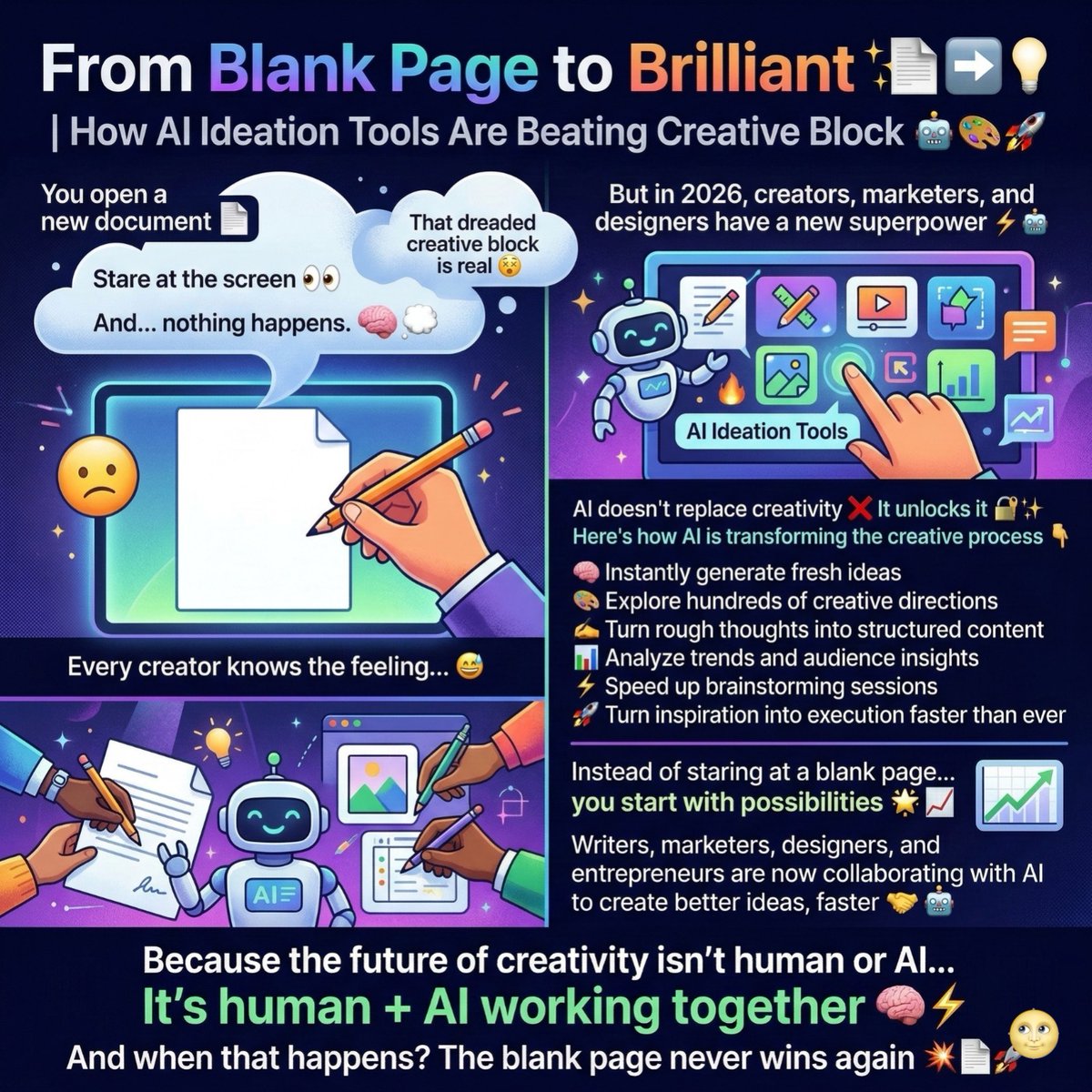 thevootech's tweet photo. From Blank Page to Brilliant ✨📄➡️💡 | How AI Ideation Tools Are Beating Creative Block 🤖🎨🚀
-
-
-
-
#vootech 🚀 #aiideas 🤖 #creativeai 🎨 #contentcreation ✍️ #futureofwork 🌍 #aiinnovation ⚡ #digitalcreativity 💡 #marketingtools 📊 #ai2026 ✨ #creativityunlocked https://t.co/92OYSMsNre