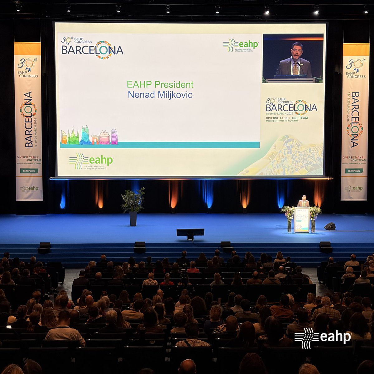 EAHPofficial's tweet photo. Day 1 of the Congress: that’s a wrap! 🎉
Great energy, inspiring discussions & an amazing start! Ready for day 2? 🇪🇸🥼
#EAHP2026 #EAHP #HospitalPharmacist #Hospital #Barcelona https://t.co/t1UgSloKEM