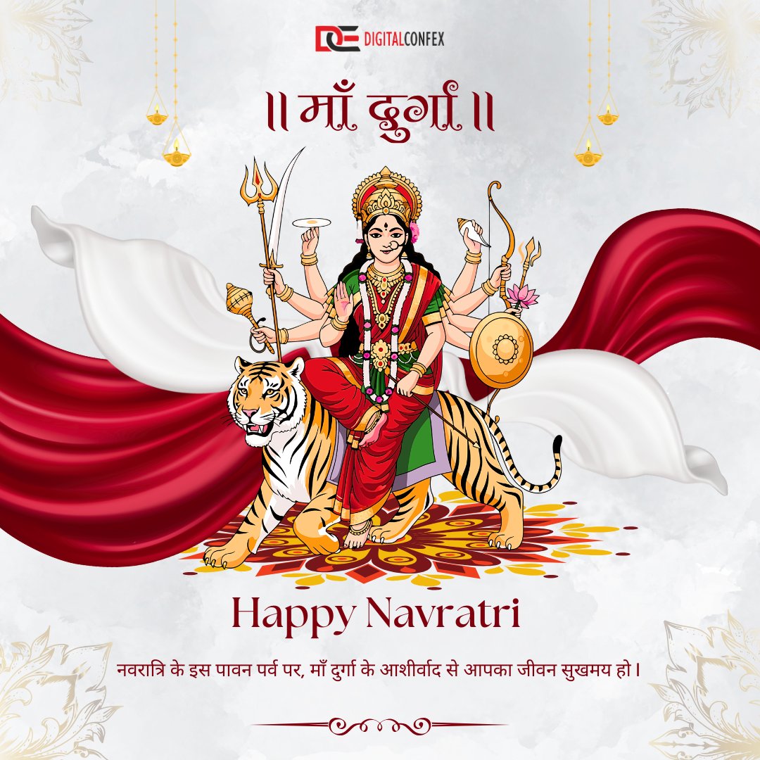 digitalconfex's tweet image. 🌸 Shubh Navratri! 🌸
Wishing you strength, positivity &amp;amp; success this festive season 🙏
- Team @digitalconfex 

#Navratri #ShubhNavratri #DIGITALCONFEX