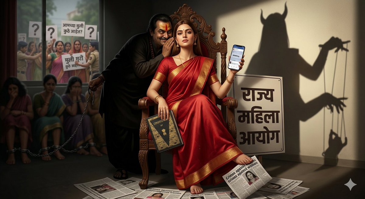 mohasinspeaks's tweet photo. टीप - सदरील कथा ही अत्यंत राजकीय असून जर वास्तवाशी त्याचा संबंध आला तर तो केवळ योगायोग समजावा..!

ती स्त्री अवंतिका देसाई.पुण्यातल्या साध्याशा  कुटुंबात जन्म. पण देहयष्टी मात्र दैवी. एवढी सुंदर, की तिच्याकडे बघताना नजर ठरावी. उंची, गोरेपणा, डोळ्यांतला ठसका - सगळंच जणू राजकारणासाठी घडवून आणलं होतं.

सुरुवात होती महाविद्यालयातील गणेशोत्सव मंडळाच्या अध्यक्षपदापासून. मग तारुण्य. हळूहळू तिने राजकारणात पाऊल ठेवलं. नेते तिच्या सौंदर्याला भूलले. एक नव्हे, दोन नव्हे, थेट पुणे शहराध्यक्षपद. मग प्रदेशाध्यक्षा. आणि एके दिवशी ती बसली राज्य महिला आयोगाच्या अध्यक्षपदी.

पण पदाला शोभेल अशी बैठक तिच्या मनाची नव्हती. वैचारिकतेचा लवलेश नाही, अभ्यास नाही, समज नाही. फक्त होती ती पक्षनिष्ठा आणि वरिष्ठ नेत्यांशी जुळवून घेण्याची हातोटी.

राज्यात महिला बेपत्ता होण्याचे प्रमाण वाढले. काही गावात तर युवतींच्या सक्तीच्या वेश्याव्यवसायात विक्रीचे प्रकार समोर आले. एका लहानशा खेड्यात सामूहिक बलात्कार झाला. पीडितेची प्रकृती गंभीर. माध्यमांनी ती कथा उचलून धरली.

अवंतिका यांच्याकडे पत्रकारांनी प्रश्न केला. ती म्हणाली, "ही दुर्दैवी घटना आहे. आयोग याची दखल घेईल." पण आयो��ाने दखल घेतली नाही. कारण त्या गावचा सरपंच, जो मुख्य आरोपी होता, तो अवंतिका यांच्याच पक्षाचा होता. एवढंच नव्हे, तर त्याने अवंतिका यांच्या एका खासगी कार्यक्रमासाठी मोठा निधी देखील दिला होता.

दुसरीकडे, अवंतिका यांचा एक फेसबुक पोस्टवरून वाद झाला. एका तरुण पत्रकाराने त्यांच्या कार्यशैलीवर प्रश्नचिन्ह उपस्थित करणारा लेख लिहिला. दुसऱ्याच दिवशी त्या तरुणावर बनावट गुन्हा दाखल झाला. 'महिला आयोगाच्या अध्यक्षांची बदनामी' हे कारण होतं.

एकीकडे ती संविधानाच्या प्रती प्रतिज्ञा करत असे. लोकशाहीचे पाठ रटत असे. पण दुसरीकडे, ती एका भोंदू बाबाच्या दर्शनाला जात असे. तो बाबा, ज्याच्यावर अनेक महिलांना बळी पाडल्याचे आरोप होते, ज्याने अनेकांची घरे उद्ध्वस्त केली होती, त्याला ती आपल्या पदाचा वापर करून पोलिसी संरक्षण पुरवत होती. त्याच्या आश्रमाला महिला आयोगाच्या कार्यक्रमांचे प्रायोजकत्व देत होती.

एकदा आयोगाच्या एका अधिकाऱ्याने हळूच विरोध केला. "बाबांच्या आश्रमात अनेक महिला बेपत्ता झाल्याच्या तक्रारी आहेत. आपण त्यांना संरक्षण देतोय, हे योग्य नाही."

अवंतिका हसल्या. "त्या तक्रारी खोट्या आहेत. बाबा फार मोठे संत आहेत. त्यांच्यामुळे लाखो महिलांना मार्ग मिळतोय. तू उगीच वादात पडू नकोस."

एक दिवस अचानक एक केस आयोगासमोर आली. एक तरुणी बेपत्ता झाली होती. तिची आई रडत आली होती. तिच्या हातात एक फोटो होता. तो बाबांच्या आश्रमातला होता. त्या फोटोत ती तरुणी होती, आणि तिच्या शेजारी हसत हसत छत्री धरून उभ्या होत्या - अवंतिकाताई.

"ताई, माझी मुलगी बेपत्ता झाली. तिला शेवटचं बाबांच्या आश्रमात पाहिलं होतं. तुम्हीच तर त्यांचं संरक्षण करता. तुम्हीच माझ्या मुलीचा शोध घ्या."

अवंतिका यांचा चेहरा पडला. त्यांनी त्या केसला "पुराव्यांअभावी" बंद केलं. पण ही बातमी माध्यमांपर्यंत पोहोचली. प्रश्न उठू लागले.

एका वर्तमानपत्राने मोठी बातमी छापली. शीर्षक होतं - "संरक्षक की संरक्षित? महिला आयोगाध्यक्षा आणि बेपत्ता महिलांचे रहस्य."

आता राज्यात वादळ उठलं. समाजमाध्यमांवर टीकेचा भडका उडाला. पक्षातूनही कुजबुज सुरू झाली. पण अवंतिका निर्विकार होत्या. त्यांना विश्वास होता, त्यांचं सौंदर्��� आणि जवळीक त्यांना वाचवेल.

... आणि इथेच ही कथा थांबते. कारण आता प्रश्न तुम्हाला विचारायचा आहे.

ज्या महिला आयोगाचे काम महिलांचे हक्क रक्षण करणे, त्यांच्यावरील अत्याचार थांबवणे, त्यांना न्याय मिळवून देणे, त्या आयोगाची अध्यक्षाच स्वतः राजकारणाच्या चषकात बसून, गुन्हेगारांना वाचवत असेल, तर अशा व्यक्तीला त्या पदावर राहण्याचा अधिकार आहे का?

जी स्त्री संविधानाच्या नावाखाली धर्मांधांना संरक्षण देते, जी आपल्या पदाचा वापर करून टीकाकारांना गप्प बसवते, ती खरोखरच महिलांची 'ताई' असू शकते का?

आणि सगळ्यात महत्त्वाचं म्हणजे, अशा ढोंगी, धूर्त, असमर्थ व्यक्तीकडे आपण आपल्या बहिणी, मैत्रिणी, मुलींची सुरक्षा सोपवायला तयार आहोत का?

की अशा व्यक्तींना सत्तेवरून उतरवण्याची ताकद आपल्यात, आपल्या लोकशाहीत, आपल्या आवाजात आहे?

या प्रश्नांचं उत्तर फक्त तुम्ही देऊ शकता. कारण कथेचा शेवट तुमच्या हातात आहे. तुमच्या विचारा���, तुमच्या निर्णयात, तुमच्या आवाजात.

ही कथा इथे संपत नाही, तर अनेक गंभीर प्रश्नासह सुरू होते.