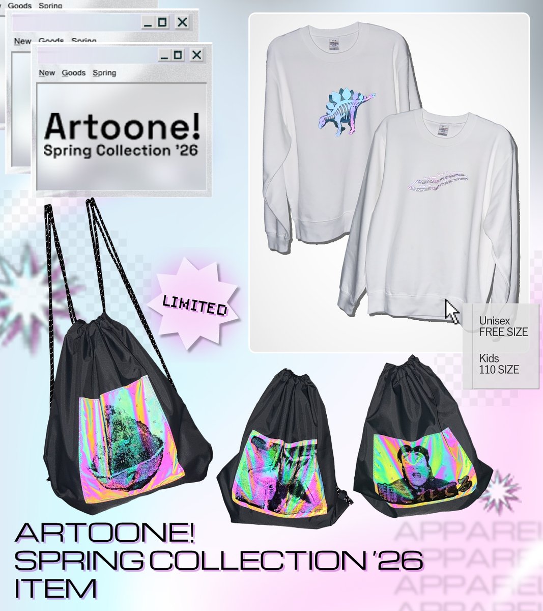 ArtooneCH's tweet photo. ＼発売開始／

グッズの発売が開始しました！

▼ご購入はこちらから
https://t.co/fRk3h4Nysn
サイト内にもギミックが！ぜひ色々タップしてみてください📸

#アートゥーン #Artoone https://t.co/HVrE02oegB