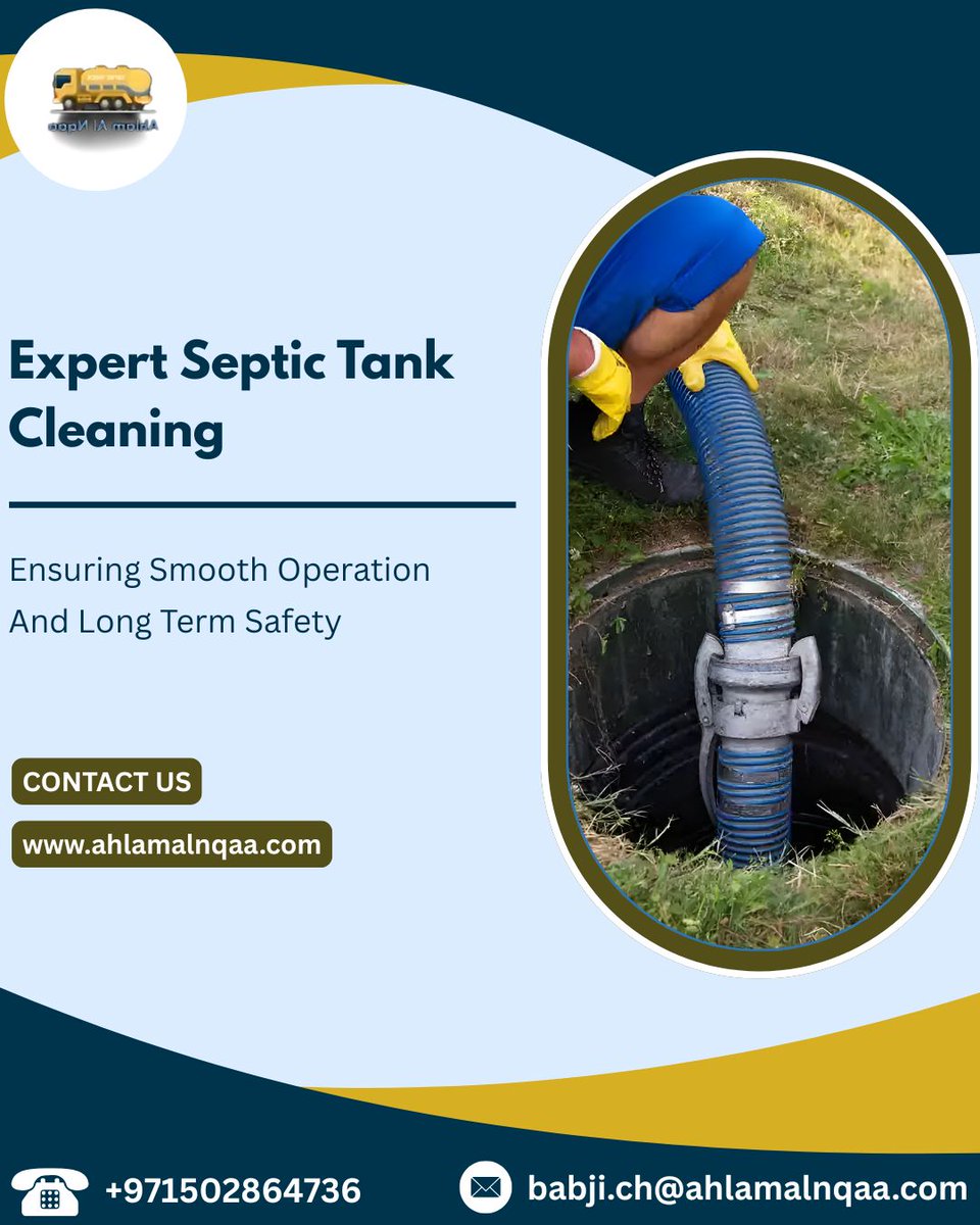 ahlamalnqaa's tweet image. Ahlam al nqaa delivers thorough septic tank cleaning to remove sludge buildup, prevent overflows, eliminate odors and protect your system for long term safety and reliable performance.
🌐 ahlamalnqaa.com

#SepticTankCleaning #WasteSolutions #DrainMaintenance