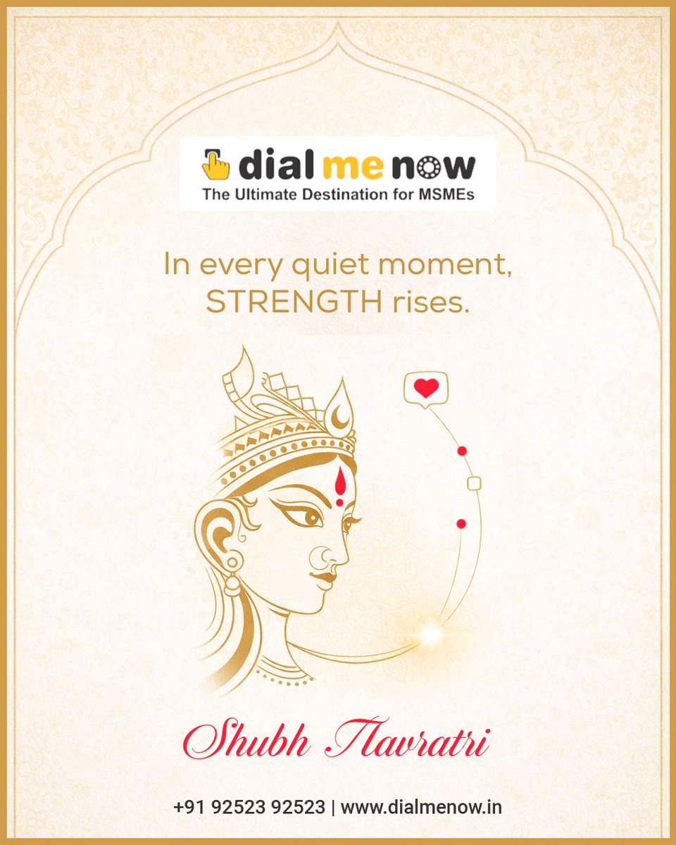 Dialmenow's tweet photo. This Navratri, may every quiet prayer turn into strength, every challenge into courage, and every step into victory.
Wishing you and your family a blessed and joyful Shubh Navratri.

🌐  https://t.co/DGImf6fBTE

#ShubhNavratri #NavratriBlessings #ChaitraNavratri #Dialmenow https://t.co/eNfqzZBCz2