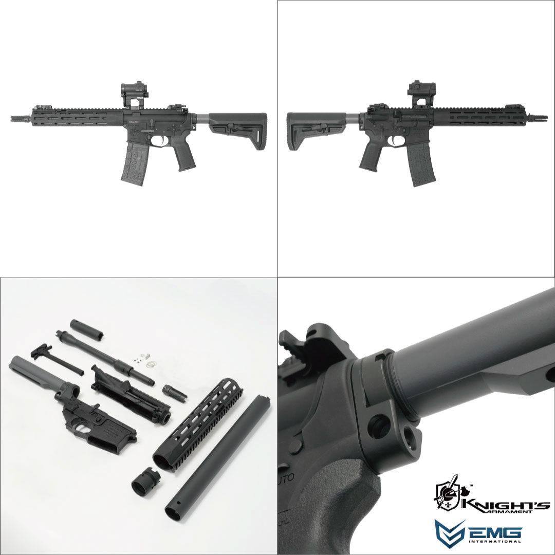 ANGRYGUNCOMPANY's tweet photo. KAC LICENSED KS3 MWS CONVERSION KIT - STANDARD VER. (BLACK)

Package Included:
CNC Aluminum 6061-T6 MWS Upper (MATT BLACK ANODIZED FINISH) x 1pc
CNC Aluminium MWS 6061-T6 Lower (MATT BLACK ANODIZED FINISH) x 1pc
CNC Ambi Charging Handle (MATT BLACK ANODIZED FINISH) x 1pc
CNC 10.5' URX6 Rail System (MATT BLACK ANODIZED FINISH) x 1pc
Black URX6 Wrench x 1pc
CNC Buffer Tube (Cerakote Sniper Grey) x 1pc
CNC 11.5' Aluminium Outer Barrel x 1pc
Black Steel Gas Tube x 1pc
CNC Aluminium Gas Block x 1pc
CNC Aluminium Gas Block Wrench x 1pc

Steel Mag Release x 1pc
Steel Ambi Mag Release x 1pc
Steel Bolt Catch x 1pc
Steel Ambi Bolt Catch x 1pc
Steel Ambi Safety x 1pc
Steel Forward Assist x 1pc
Steel Dust Cover x 1pc
Steel QDC 3-PRONG FLASH HIDER - 14mm CCW x 1pc
CNC Aluminium End Plate Sling Mount x 1pc
CNC Steel MWS Trigger Set x 1pc
QDC 3-PRONG FLASH HIDER -CCW x 1pc

This Conversion Kit is without the following items (Buy Separately)
Tokyo Marui MWS Spec. 250mm Inner Barrel x 1pc
Tokyo Marui MWS Spec. Hop-Up Bucking x 1pc
Tokyo Marui MWS Spec. Hop-Up Chamber x 1pc
Tokyo Marui MWS Spec. Hop-Up Adjuster x 1pc
Tokyo Marui MWS Spec. Bolt Carrier Group with Nozzle x 1pc
Tokyo Marui MWS Spec. Buffer x 1pc
Tokyo Marui MWS Spec. Buffer Spring x 1pc
Tokyo Marui MWS GBB Magazine x 1pc

RELEASE DATE: APRIL 2026