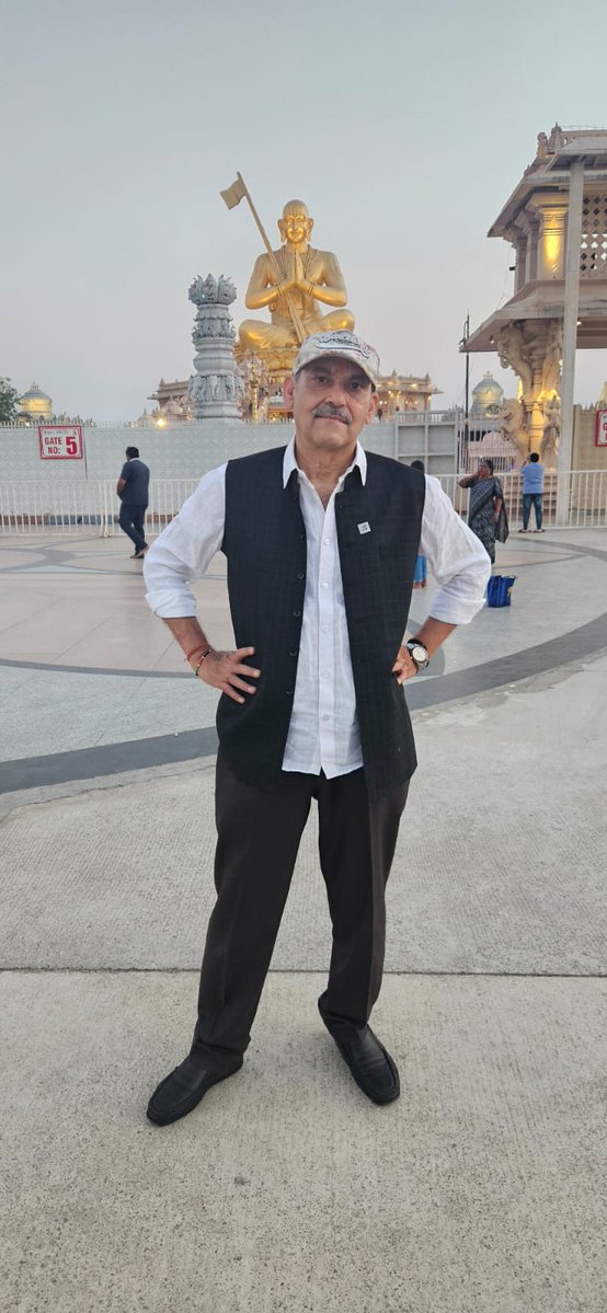 Recently at the "statue of equality"<a href="/shekharkapur/">Shekhar Kapur</a> <a href="/paniitindia/">Pan IIT Alumni India</a> <a href="/IITRAAOfficial/">IIT Roorkee Alumni Association</a> <a href="/ambtstirumurti/">Amb T S Tirumurti</a>