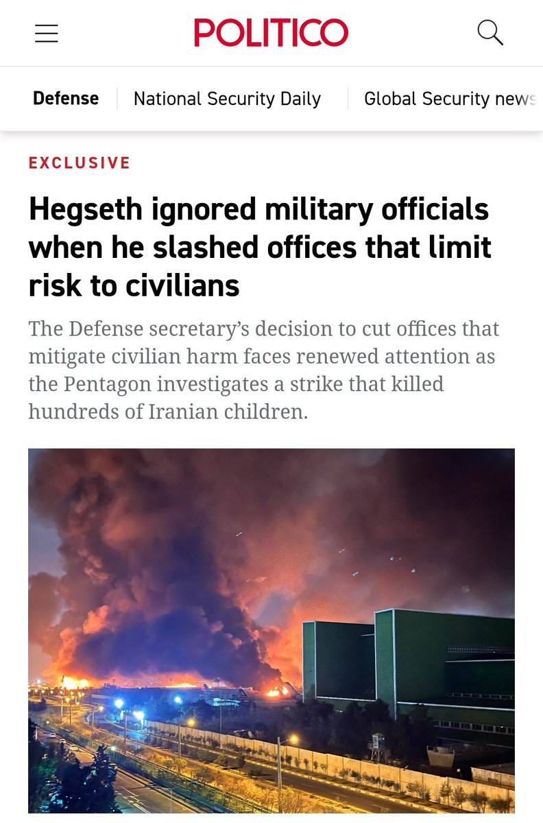 <a href="/Milajoy/">Mila Joy</a> The same Pete Hegseth and Trump administration officials who are threatening to revoke the licenses of networks that don't provide constant positive spin on Trump's war of choice?

Yes, the same Pete Hegseth who has threatened to revoke press access to the DoD because the media