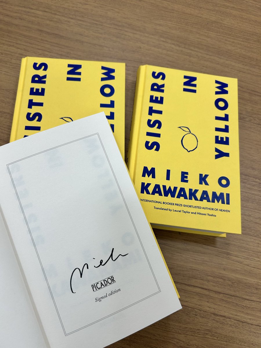 【サイン本!!】川上未映子『黄色い家』（英訳）Sisters in Yellow 洋書 On Japan】 川上未映子『黄色い家』英訳版の、直筆サイン入り国際