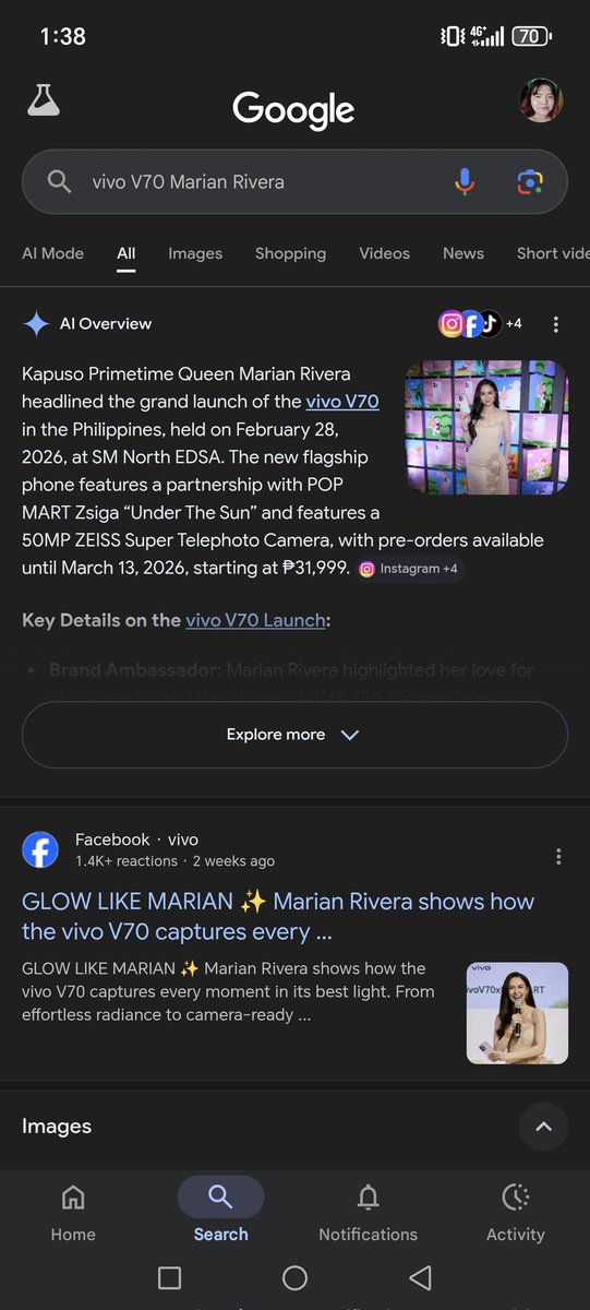 d_m_pp's tweet photo. @vivo_phil Glow like Marian ✨ vivoV70 #ZEISSPortraitSoPro https://t.co/CLPuz9oVGw