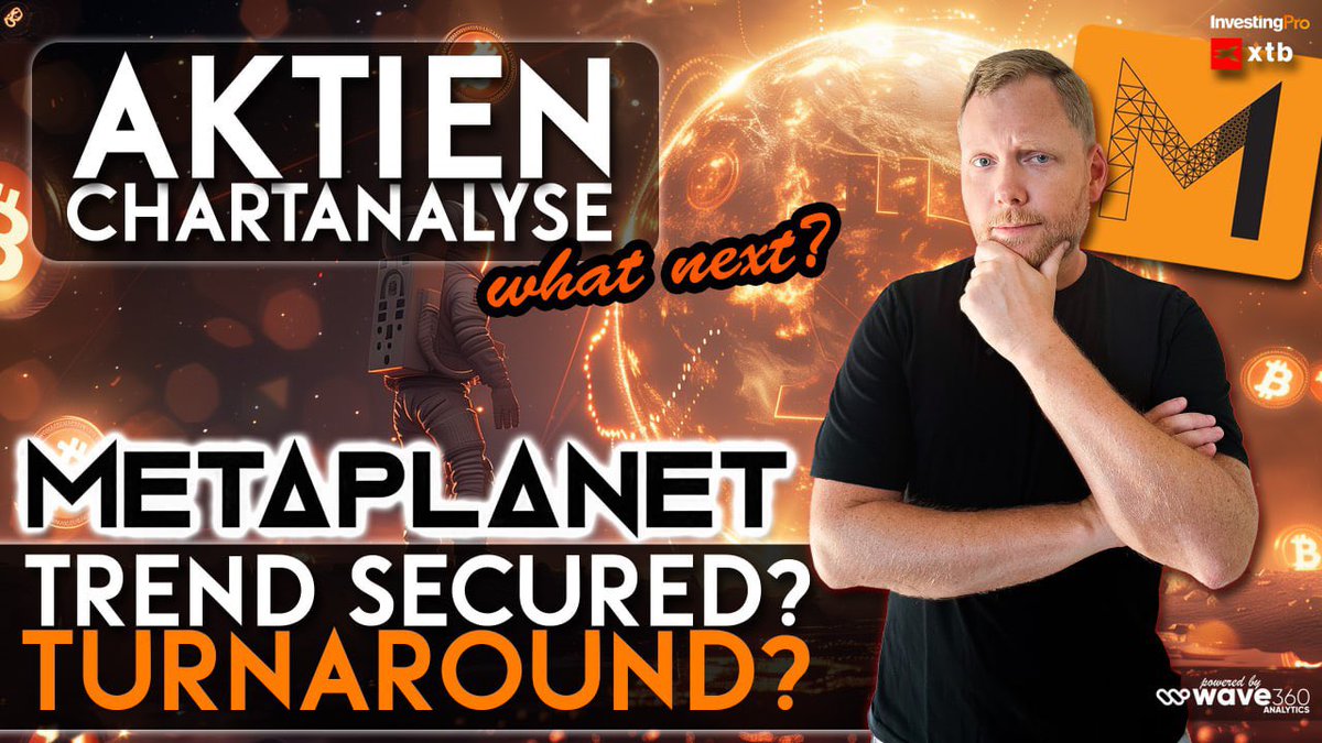 🌎 Metaplanet rettet den Trend - GETTEX (DN3), TSE (3350) Turnaround oder nächster Abverkauf l Wave360

👉 Nach einer schwächeren Phase hat die Aktie zuletzt wichtige Unterstützungsbereiche verteidigt und damit den übergeordneten Aufwärtstrend vorerst gerettet.

Doch genau jetzt