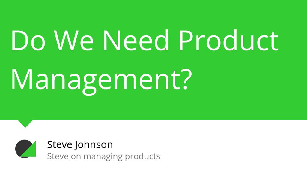 Steve Johnson, the product management guy tweet media