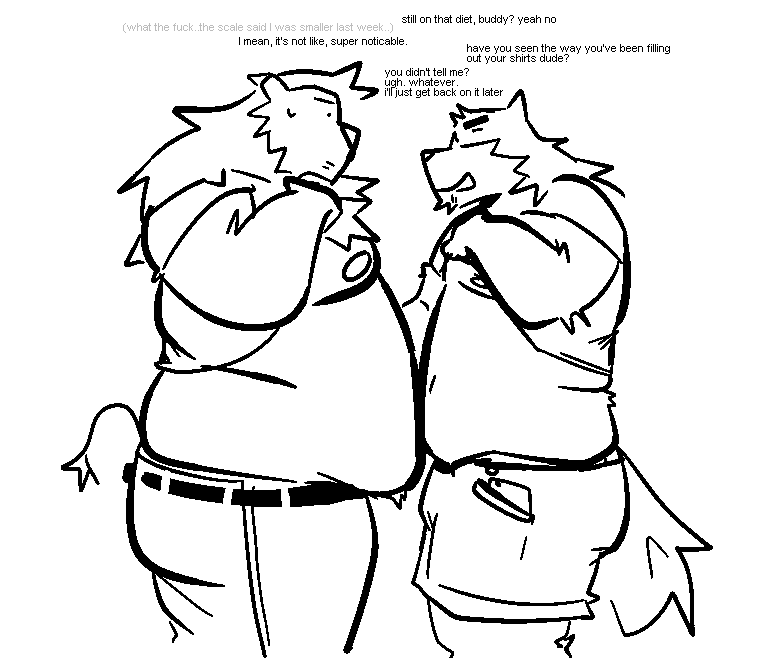 angletongs's tweet photo. they're both fat but brian's trying to lose weight (or at least he's kind of trying? i don't know) https://t.co/AZH6dmltZT