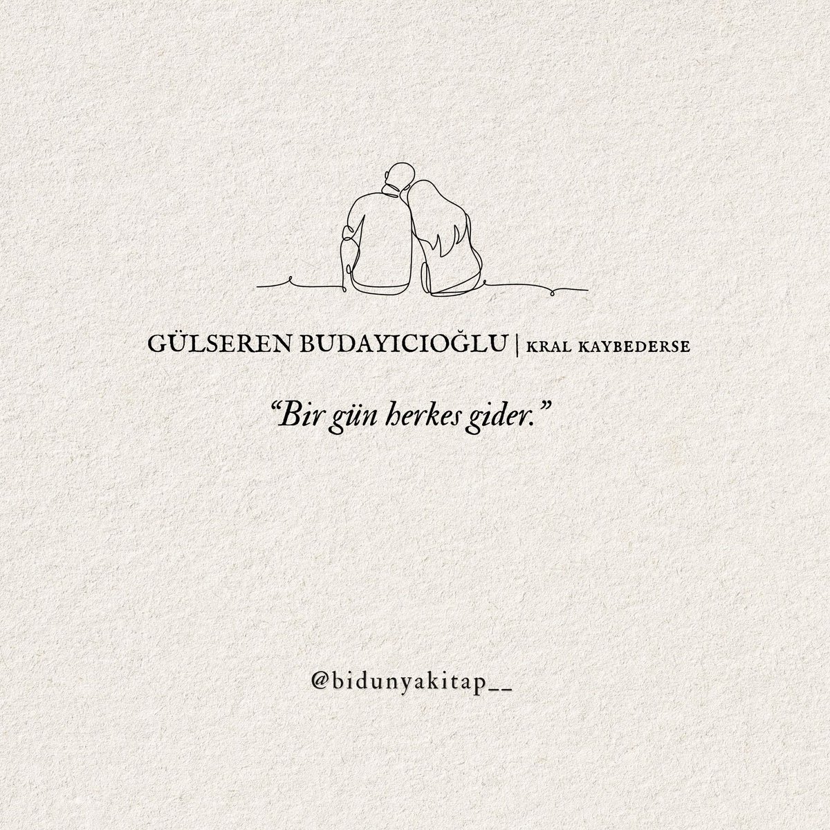 ''Bir gün herkes gider.''
Gülseren Budayıcıoğlu / Kral Kaybederse 

#söyleşi #gülserenbudayıcıoğlu