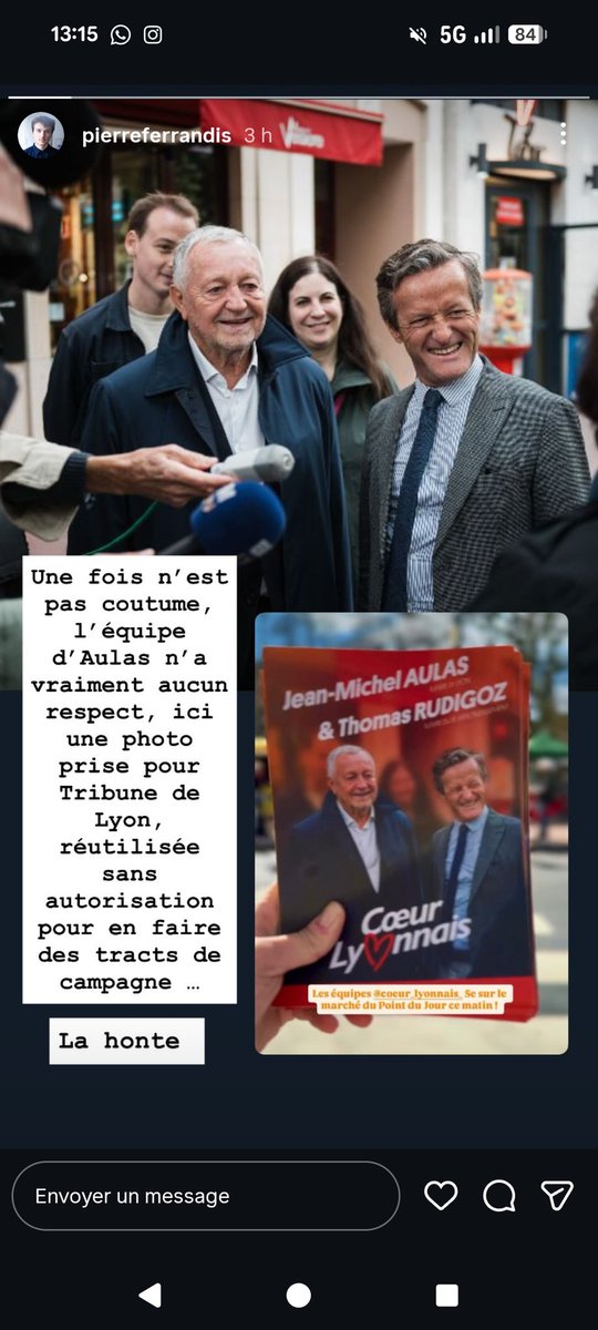 iris_bronner's tweet photo. @generationaulas Je repartage la publication de mon confrère photographe publiée sur Insta il y a quelques jours et qui atteste de la même méthode chez Coeur Lyonnais : un vol de photo de Tribune de Lyon pour de la propagande électorale dans le 5e. Pas de paiement de droit d'auteur, pas de crédit https://t.co/YMe8QAAvgf