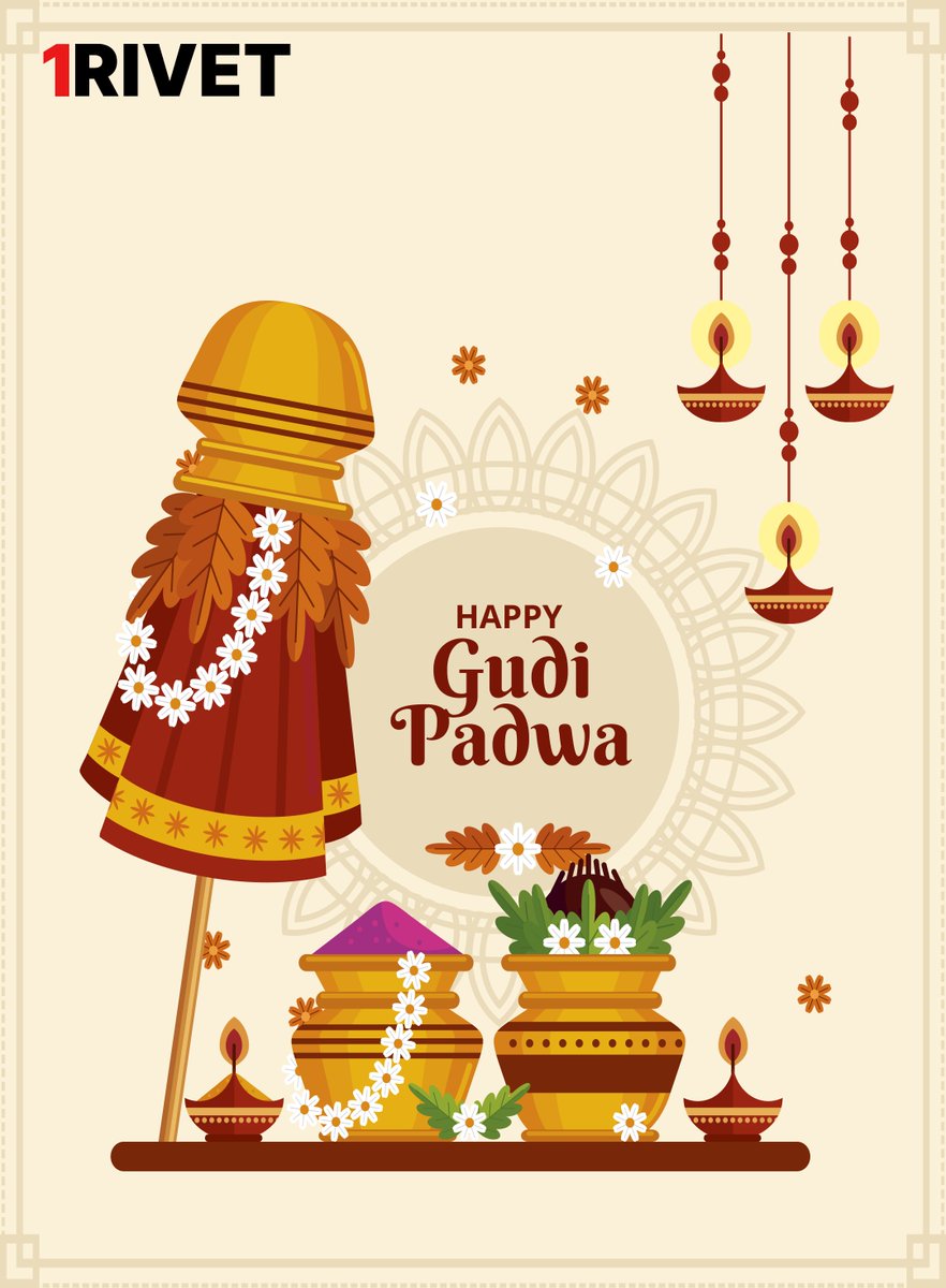1RivetIndia's tweet photo. #1Rivet embraces the #positiveenergy and vibes of new beginnings and exponential growth on the auspicious occasion of #GudiPadwa.

#1RivetFamily #1RivetCulture #1RivetIndia #GudiPadwa2026 https://t.co/AScN1p2jmR